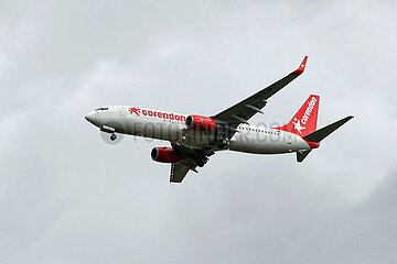 Hannover  Deutschland  Boeing 737 der Fluggesellschaft Corendon Airlines
