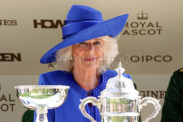 Royal Ascot  Portrait of Camilla  the Queen Consort