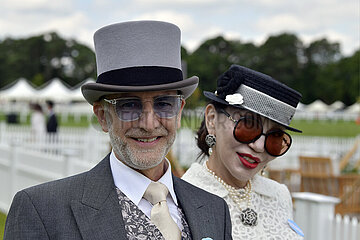 Royal Ascot  Fashion  man and woman at the racecourse