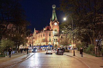Abendstimmung in der Altstadt von Krakau