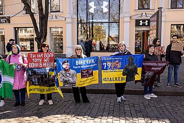 Gedenkveranstaltung für die Soldaten von Asovstal / Mariupol in Odessa.