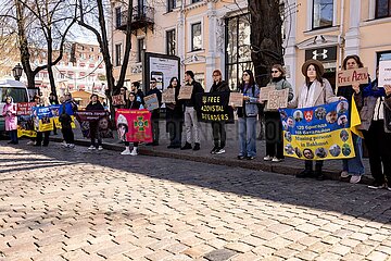 Gedenkveranstaltung für die Soldaten von Asovstal / Mariupol in Odessa.