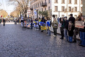 Gedenkveranstaltung für die Soldaten von Asovstal / Mariupol in Odessa.