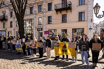 Gedenkveranstaltung für die Soldaten von Asovstal / Mariupol in Odessa.