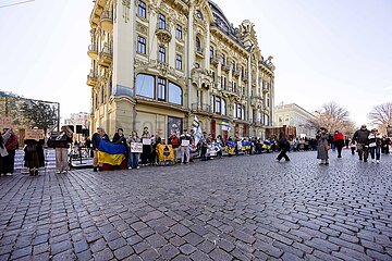 Gedenkveranstaltung für die Soldaten von Asovstal / Mariupol in Odessa.