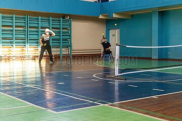 Mixed-Pickleballtraining des Veteranensportvereins Freie Krieger in Odessa
