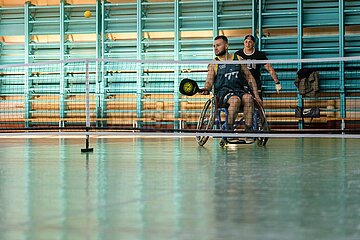 Mixed-Pickleballtraining des Veteranensportvereins Freie Krieger in Odessa