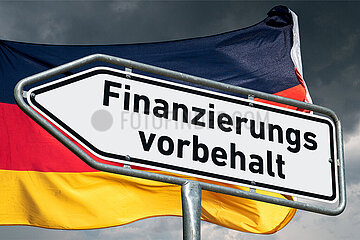 Symbolischer Wegweiser Finanzierungsvorbehalt