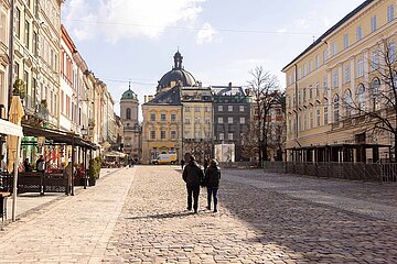 In der Altszadt von Lviv