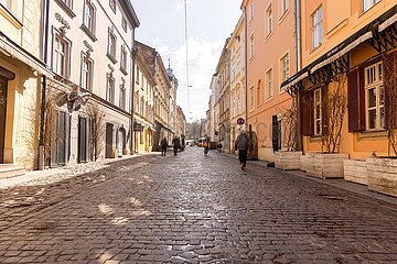 In der Altszadt von Lviv