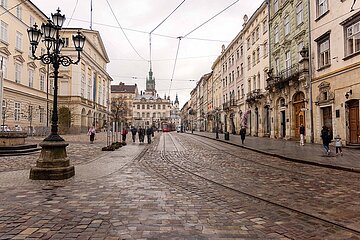 In der Altszadt von Lviv