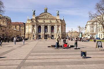 In der Altszadt von Lviv