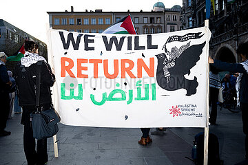 Palästina Protest in München