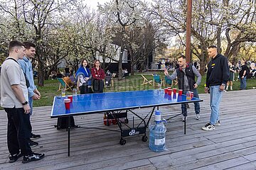 Wenig los beim Garden Beer Weekend in Kiew