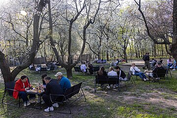 Wenig los beim Garden Beer Weekend in Kiew