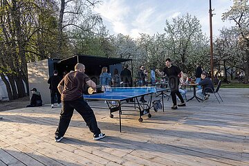 Wenig los beim Garden Beer Weekend in Kiew