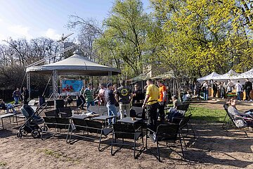 Wenig los beim Garden Beer Weekend in Kiew