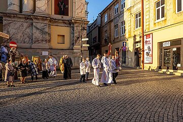Am frühen Ostersonntag in Przemysl