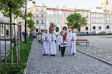 Am frühen Ostersonntag in Przemysl