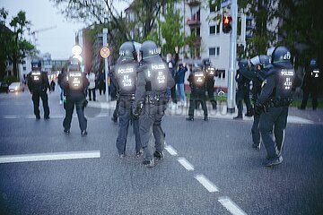 Proteste gegen die Demo des Team Menschrechte in Nürnberg