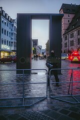Proteste gegen die Demo des Team Menschrechte in Nürnberg