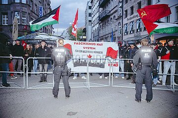Proteste gegen die Demo des Team Menschrechte in Nürnberg