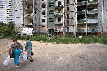 Chernihiv  Chernihiv  Ukraine  UA - Ukraine Krieg. Kriegsschaeden