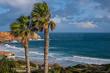 Kuestenlandschaft  Sagres  Algarve  Portugal
