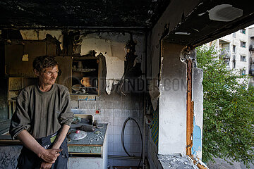 Borodjanka  Oblast Kiew  Ukraine  UA - Ukraine Krieg- Kriegstraumata