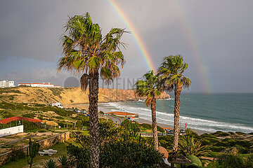 Kuestenlandschaft  Sagres  Algarve  Portugal