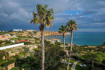 Kuestenlandschaft  Sagres  Algarve  Portugal