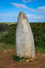 Menhire von Padrao  Vila do Bisbo  Algarve  Portugal