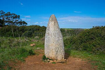 Menhire von Padrao  Vila do Bisbo  Algarve  Portugal