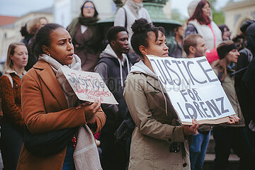 Trauerprotest wegen der Tötung von Lorenz A.