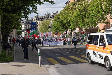 Pro-Palästina-Demo in Zürich