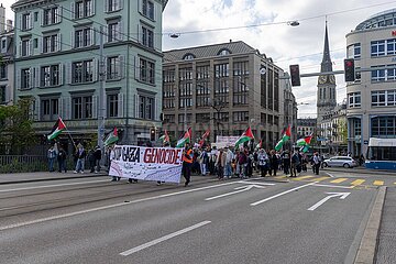 Pro-Palästina-Demo in Zürich