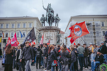 Proteste gegen den Aufmarsch von Gemeinsam für Deutschland in München