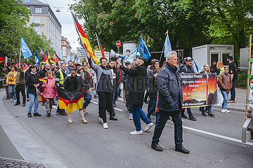 Proteste gegen den Aufmarsch von Gemeinsam für Deutschland in München