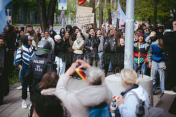 Proteste gegen den Aufmarsch von Gemeinsam für Deutschland in München