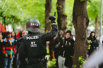 Proteste gegen den Aufmarsch von Gemeinsam für Deutschland in München