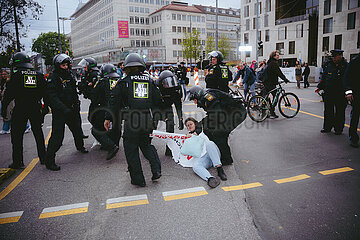 Proteste gegen den Aufmarsch von Gemeinsam für Deutschland in München