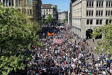 1. Mai-Demo in Zürich