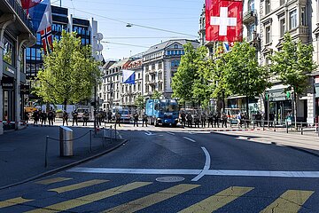 1. Mai-Demo in Zürich