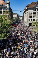 1. Mai-Demo in Zürich