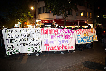 Feministische Take Back The Night Demo in Berlin
