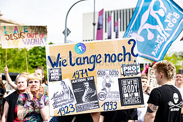 Pro-Choice Demo gegen den Marsch fürs Leben in München
