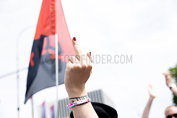 Pro-Choice Demo gegen den Marsch fürs Leben in München
