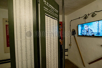 Albanien  Tirana - BUNK ART 2  frueher Atombunker des Innenministeriums der Sozialistischen Volksrepublik Albanien  nun Museum fuer die Geschichte der kommunistischen Diktatur